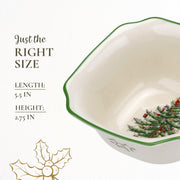 Spode - Christmas Tree - Square Bowl | 5.5 in Home & Kitchen
