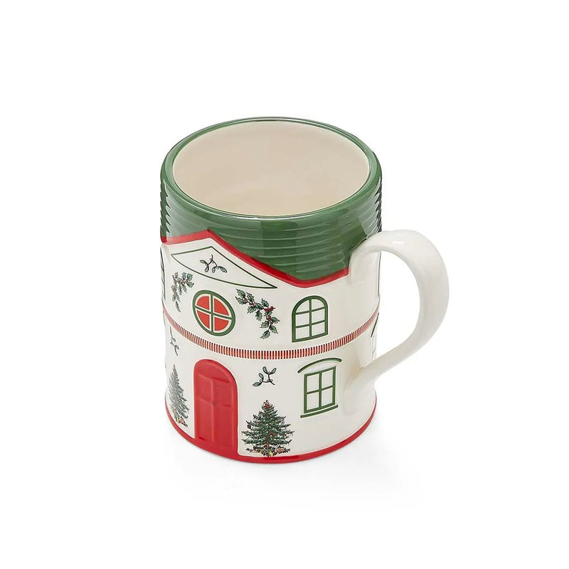 Spode - Christmas Tree Village - Mug - Green | 14 oz Home & Kitchen