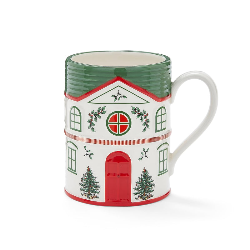 Spode - Christmas Tree Village - Mug - Green | 14 oz Home & Kitchen