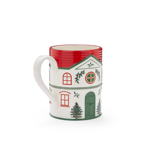 Spode - Christmas Tree Village - Mug - Red | 14 oz Home & Kitchen