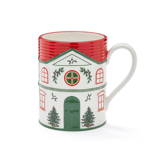 Spode - Christmas Tree Village - Mug - Red | 14 oz Home & Kitchen