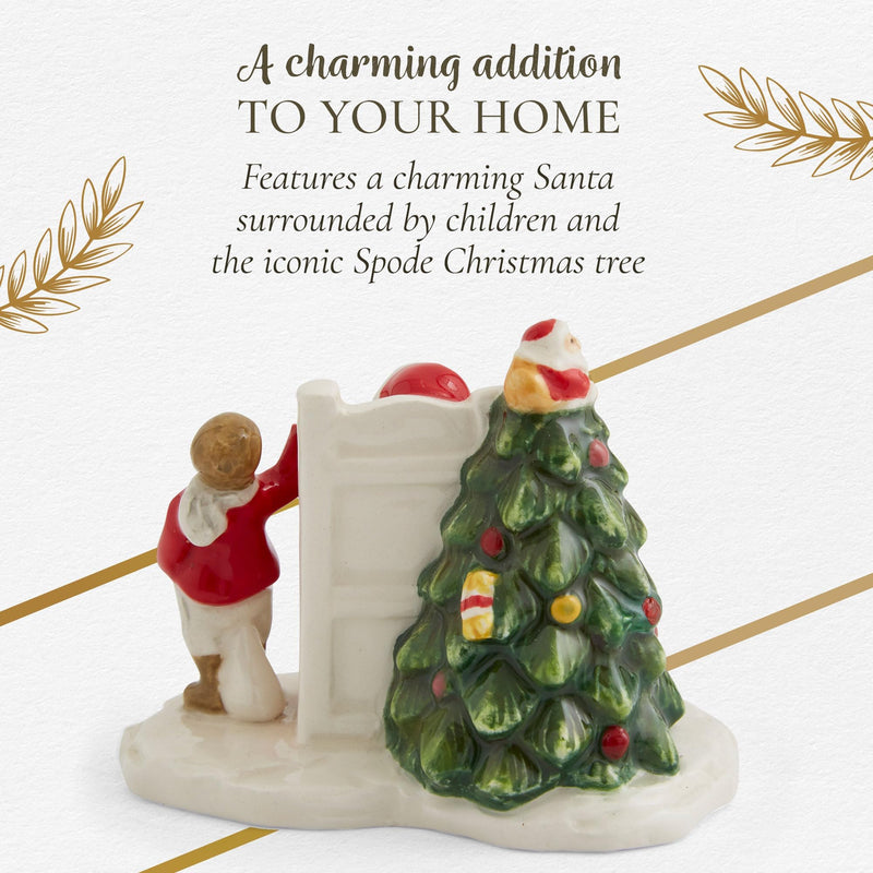 Spode - Christmas Tree - Village Santa with Children 2.5" Home & Kitchen