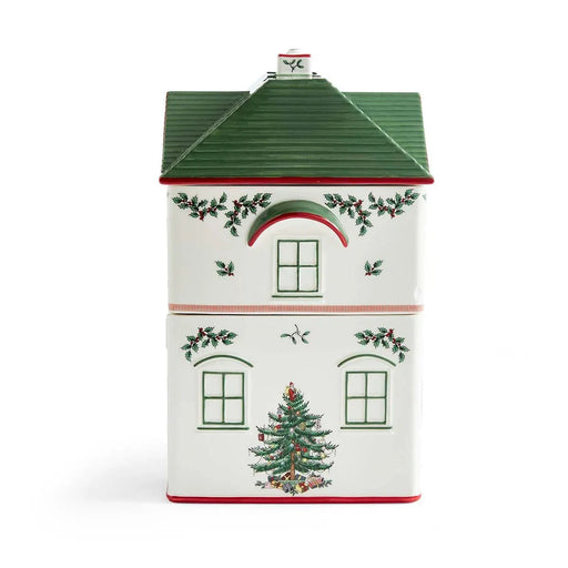Spode - Christmas Tree Village - Stacking Canister | 10.75 inch Home & Kitchen