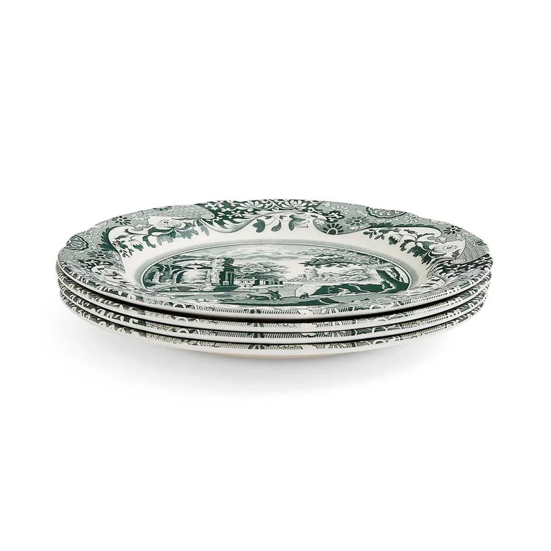 Spode - Green Italian - Dinner Plate | 26 cm / 10.5 in Home & Kitchen Set of 4