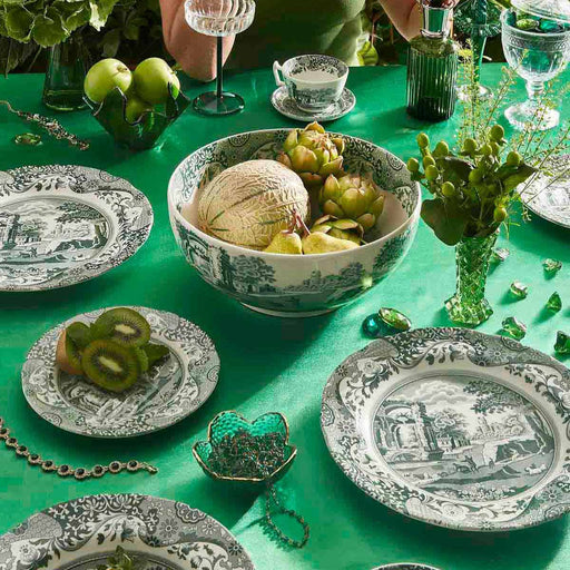 Spode - Green Italian - Round Bowl | 10.75 in / 27 cm Home & Kitchen