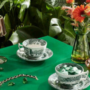Spode - Green Italian - Teacup & Saucer | 7 oz / 207 mL Home & Kitchen