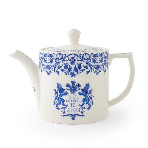 Spode - King Charles III Coronation - Teapot 2pt Home & Kitchen