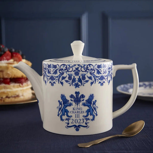 Spode - King Charles III Coronation - Teapot 2pt Home & Kitchen