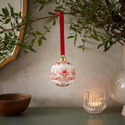 Spode - Morris & Co. - BAUBLE, STRWBRY THF INDIAN RED Home & Kitchen