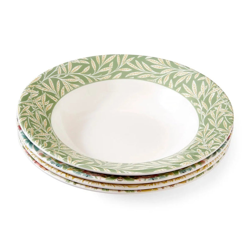 Spode - Morris & Co. - Bistro Pasta Bowl Assorted (Set of 4) - Bistro Pasta Bowl Assorted (Set of 4) Home & Kitchen