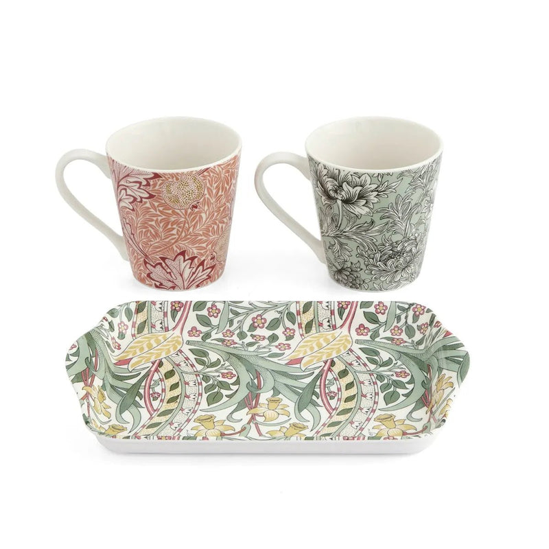 Spode - Morris & Co. - MUG AND TRAY SET - 6OZ Home & Kitchen