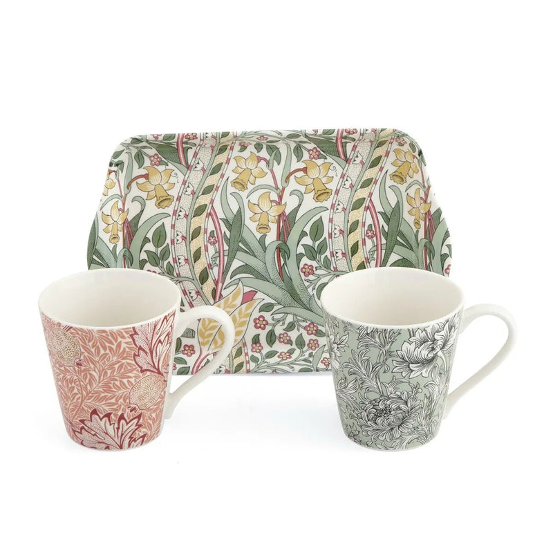 Spode - Morris & Co. - MUG AND TRAY SET - 6OZ Home & Kitchen