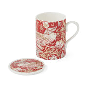 Spode - Morris & Co. - MUG & COASTER SET, INDIAN RED Home & Kitchen