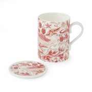 Spode - Morris & Co. - MUG & COASTER SET, MADDER Home & Kitchen