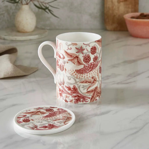 Spode - Morris & Co. - MUG & COASTER SET, MADDER Home & Kitchen