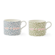 Spode - Morris & Co. - MUGS S/2 - LOVE IS ENOUGH Home & Kitchen