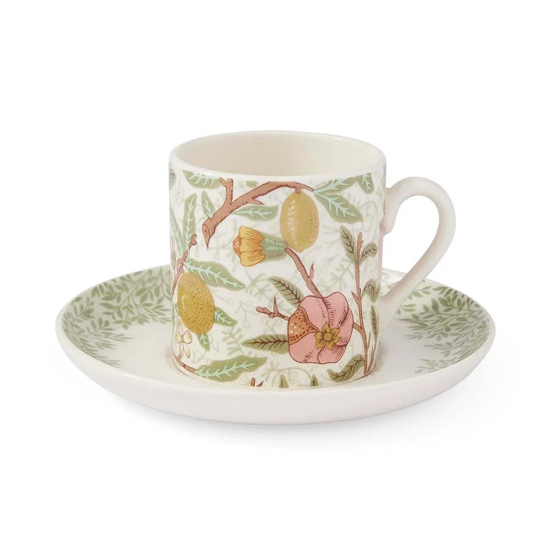 Spode - Morris & Co. Set of 4 Espresso Cups & Saucers Home & Kitchen