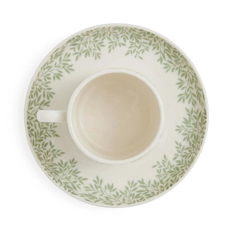 Spode - Morris & Co. Set of 4 Espresso Cups & Saucers Home & Kitchen