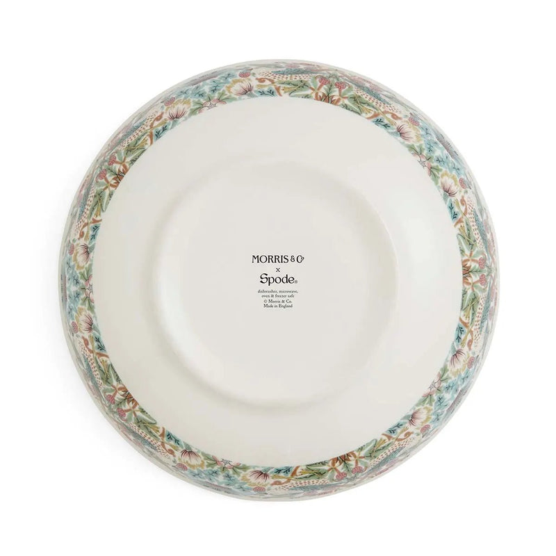Spode - Morris & Co. - STANDN/STRWBRY THF BOWL 13" Home & Kitchen