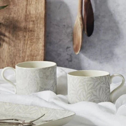 Spode - Morris & Co. - Strawberry Thief and Willow Bough Mugs (Set of 2) Home & Kitchen