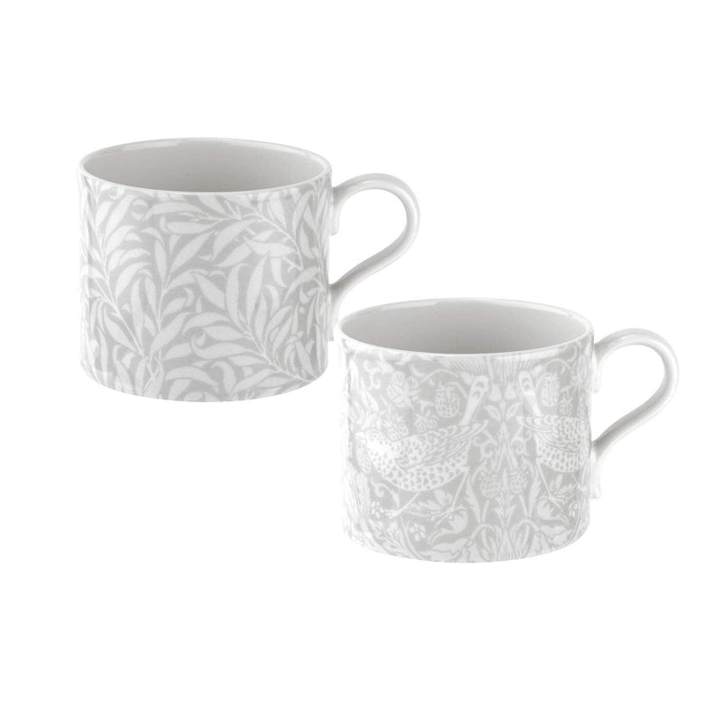 Spode - Morris & Co. - Strawberry Thief and Willow Bough Mugs (Set of 2) Home & Kitchen