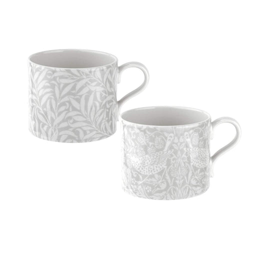 Spode - Morris & Co. - Strawberry Thief and Willow Bough Mugs (Set of 2) Home & Kitchen