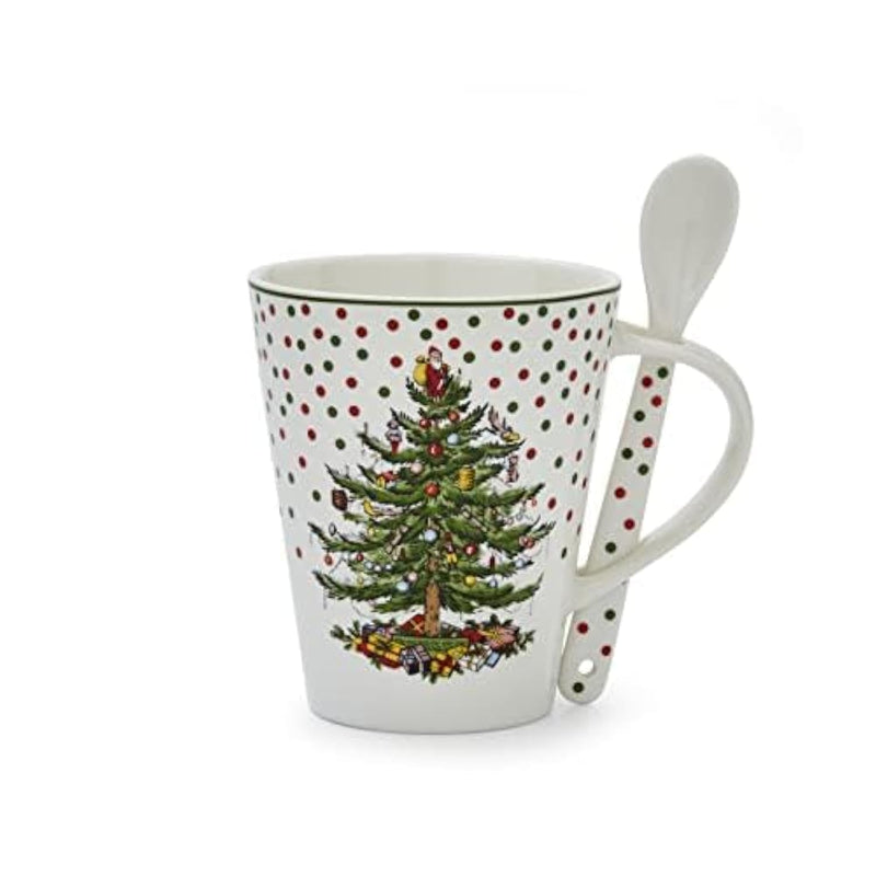 Spode - Polka Dot Mug & Spoon NET 140 oz