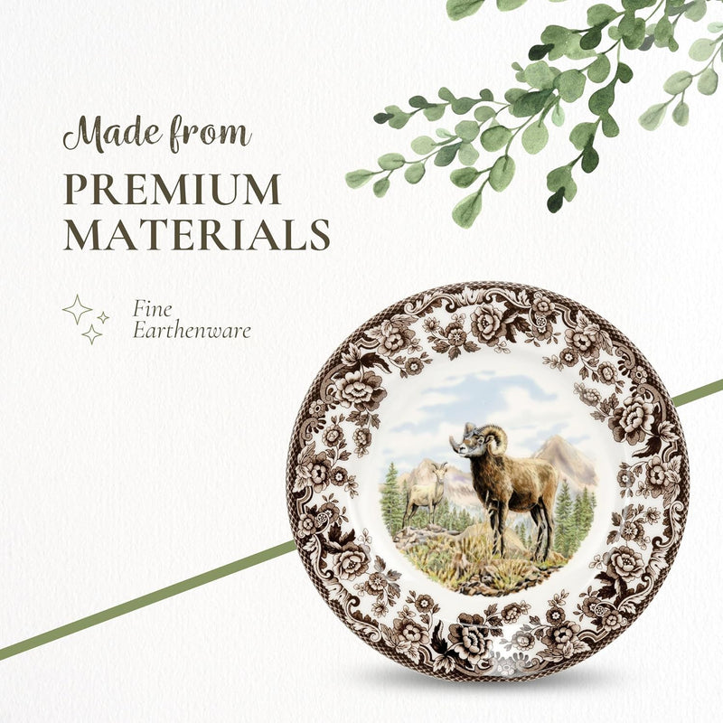 Spode - Woodland - Plate (Big Horn Sheep) | 8 inch Home & Kitchen