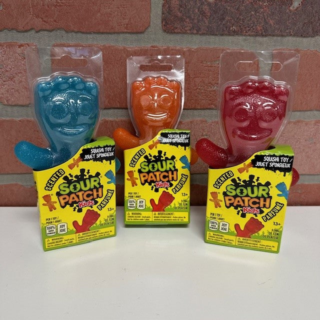 Assorted Sour Patch Kids Squishi toys; one random toy per purchase