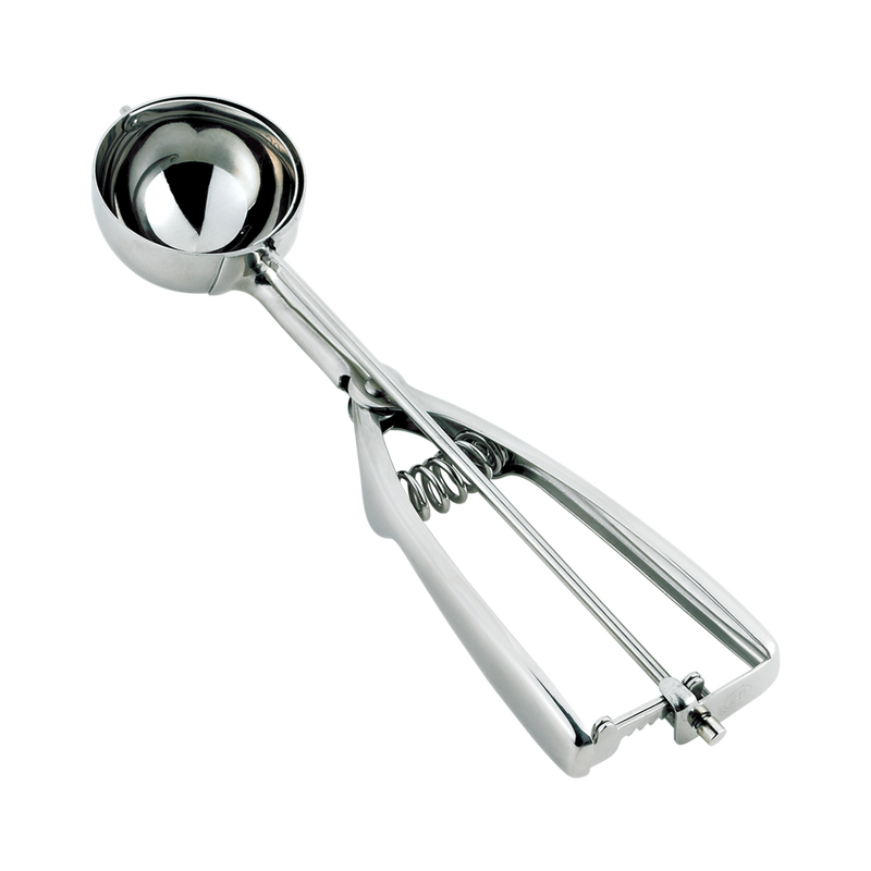 Browne - Ambidextrous Disher Size 60 - 0.56 oz / 16.5 mL - Stainless Steel