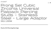 Studex - L100W Cubic Zirconia Tiffany Ear Rings Steel 4mm (pair) Beauty & Personal Care