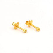 Studex - M104Y April Crystal Tiffany Ear Rings Gold 2mm (pair) Beauty & Personal Care