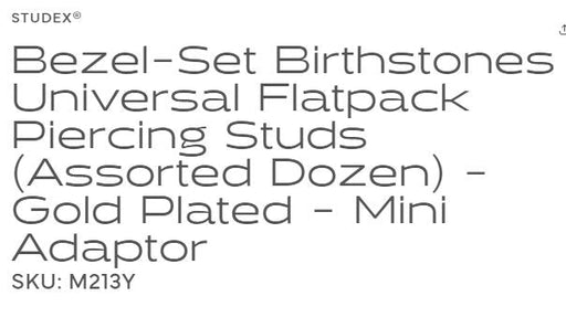 Studex - M213Y 12 Months Bezel Ear Rings Gold 2mm(pair) Beauty & Personal Care