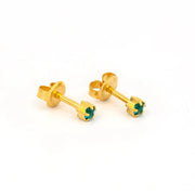 Studex - R112Y December Blue Zircon Tiffany Ear Rings Gold 3mm (pair) Beauty & Personal Care