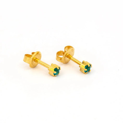 Studex - R112Y December Blue Zircon Tiffany Ear Rings Gold 3mm (pair) Beauty & Personal Care