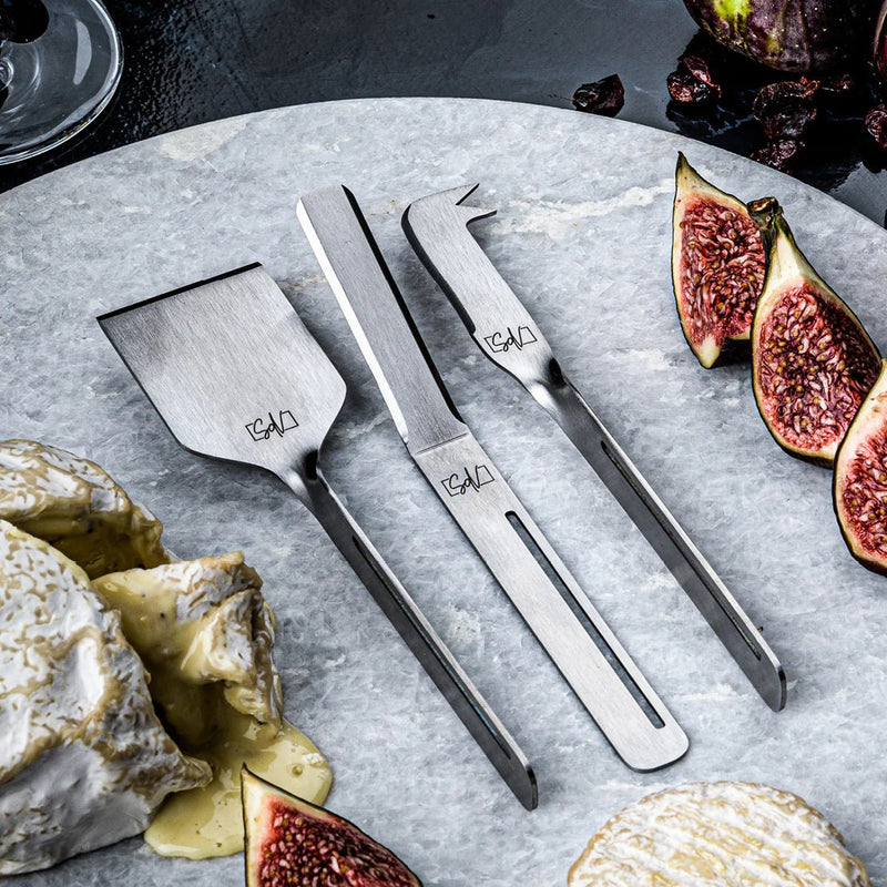 STYLE DE VIE - AUTHENTIC - Cheese and Butter Knives, 6 - P Home & Kitchen Silver