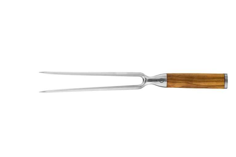 STYLE DE VIE AUTHENTIC - FORGED - Carving Fork, Olive Wood, SS Home & Kitchen