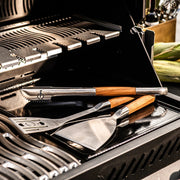 STYLE DE VIE - AUTHENTIC - FORGED - Forged BBQ Spatula, Olive Wood, SS Home & Kitchen