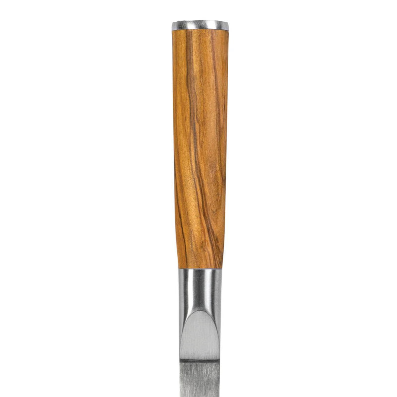 STYLE DE VIE - AUTHENTIC - FORGED - Forged BBQ Spatula, Olive Wood, SS Home & Kitchen