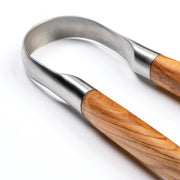 STYLE DE VIE - AUTHENTIC - FORGED - Forged BBQ Tongs XL, Olive Wood, SS Home & Kitchen