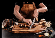STYLE DE VIE - AUTHENTIC - FORGED - Forged Cutting Board, 17.7x11.8x1.4", Medium Home & Kitchen