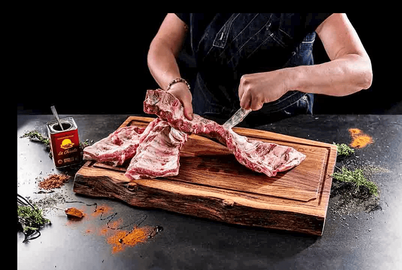 STYLE DE VIE - AUTHENTIC - FORGED - Forged Cutting Board 21.7x13.8x1.4" - Large Home & Kitchen