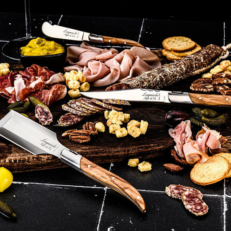 STYLE DE VIE - AUTHENTIC - LAGUIOLE Luxury Line - Charcuterie Set (3) Home & Kitchen