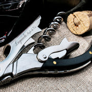 STYLE DE VIE - AUTHENTIC - LAGUIOLE Luxury Line - Corkscrew Black Pakka, Hard Steel Home & Kitchen