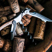 STYLE DE VIE - AUTHENTIC - LAGUIOLE Luxury Line - Corkscrew, Olive Wood, SS Home & Kitchen