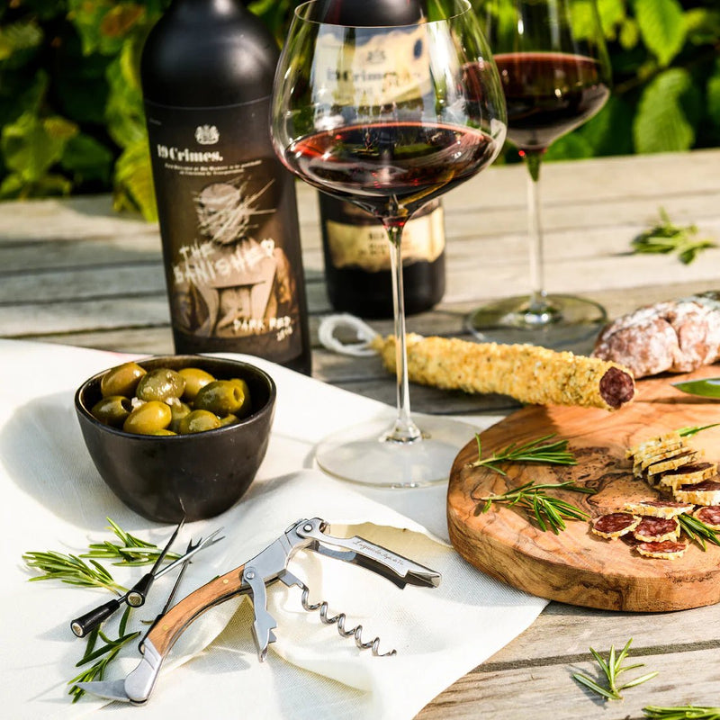 STYLE DE VIE - AUTHENTIC - LAGUIOLE Luxury Line - Corkscrew, Olive Wood, SS Home & Kitchen