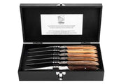 STYLE DE VIE - AUTHENTIC - LAGUIOLE Luxury Line - Steak Knives Home & Kitchen Mixed Woods