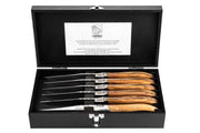 STYLE DE VIE - AUTHENTIC - LAGUIOLE Luxury Line - Steak Knives Home & Kitchen Olive Wood