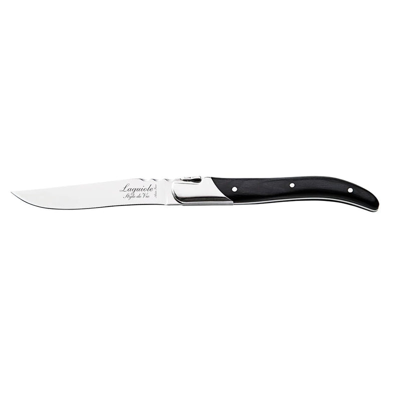 STYLE DE VIE - AUTHENTIC - LAGUIOLE Luxury Line - Steak Knives Home & Kitchen Olive Wood