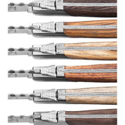 STYLE DE VIE - AUTHENTIC - LAGUIOLE Luxury Line - Steak Knives Home & Kitchen Olive Wood